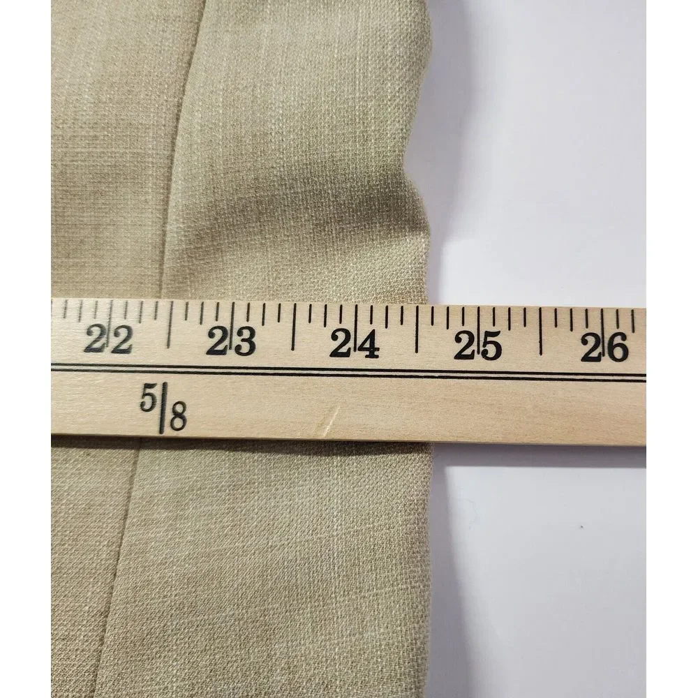 Alan Flusser Mens‎ Size 48L Beige/Tan Polyester/Viscose Blazer
